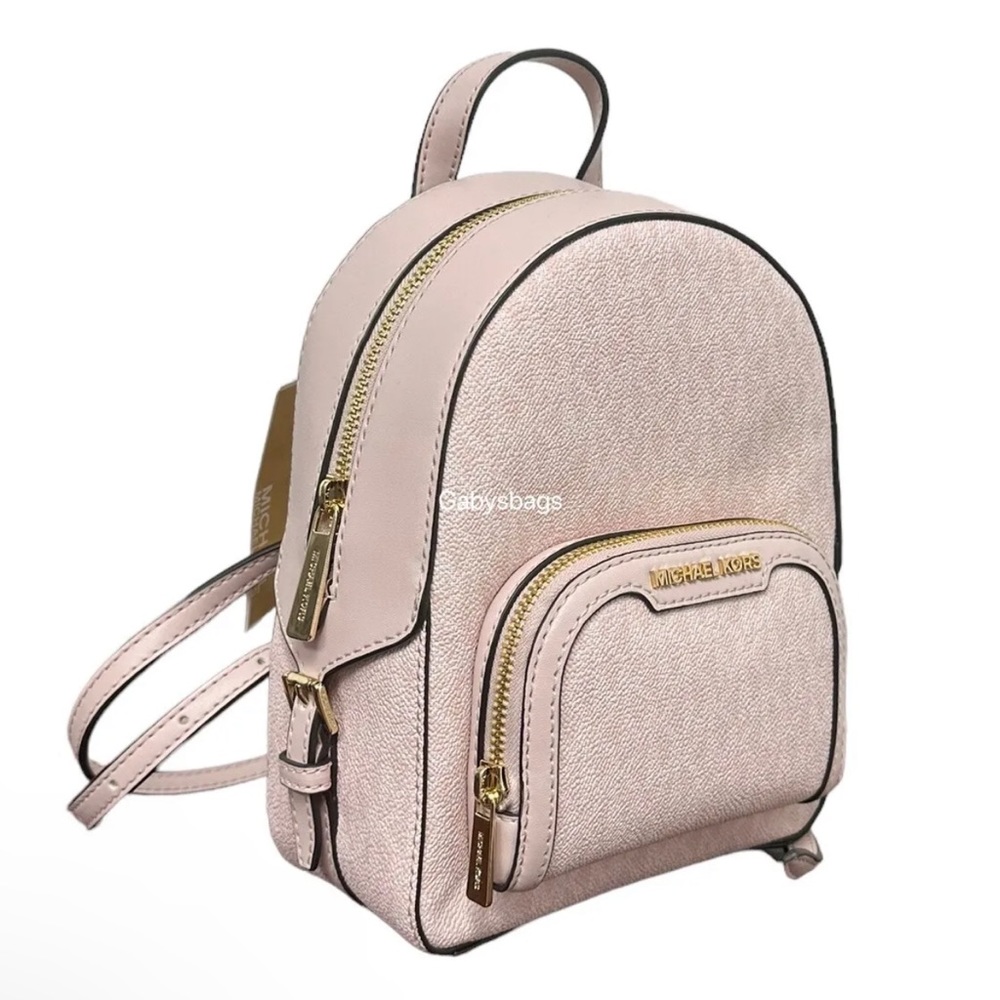 Michael Kors Jaycee XS Convertible Zip Pocket Backpack Bag Light Powder Blush - Picture 4 of 5